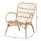 Baxton Studio Bajo Modern Bohemian Natural Brown Rattan Arm Chair 232-13229-ZORO - alternate 7
